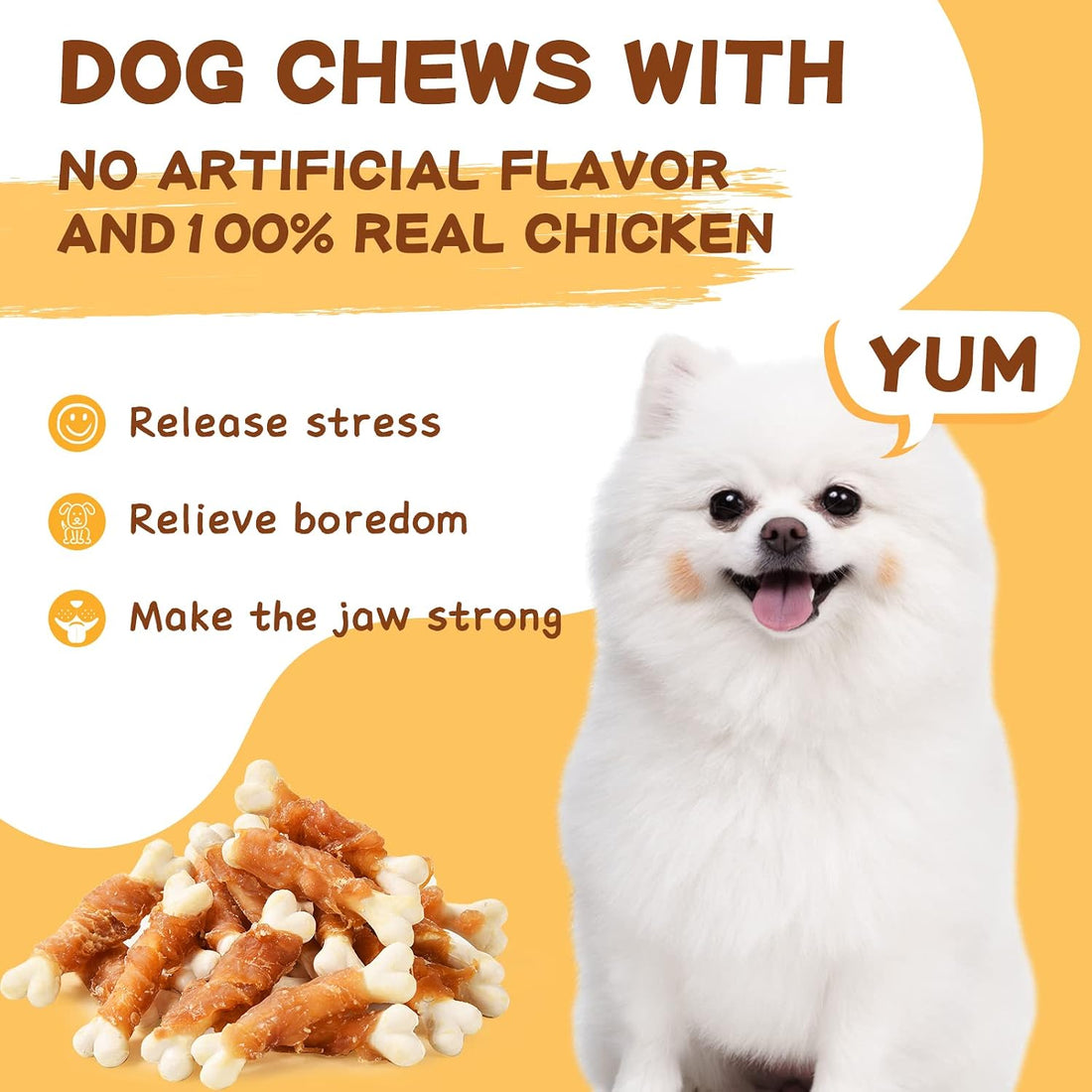 PAWUP Chicken Wrapped Puppy Chew Bones
