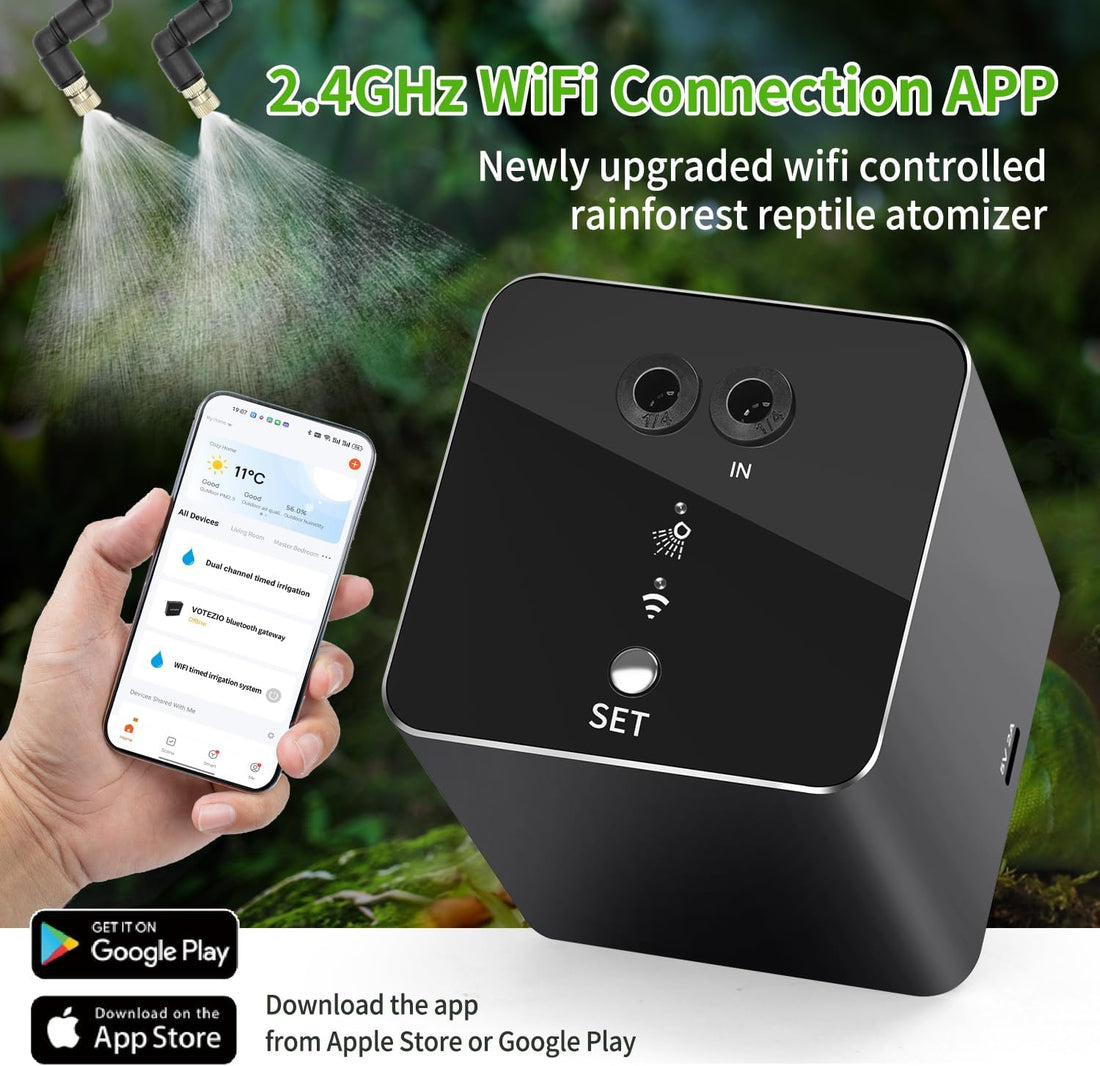 Reptile mister, WiFi reptile humidifier withAPP control