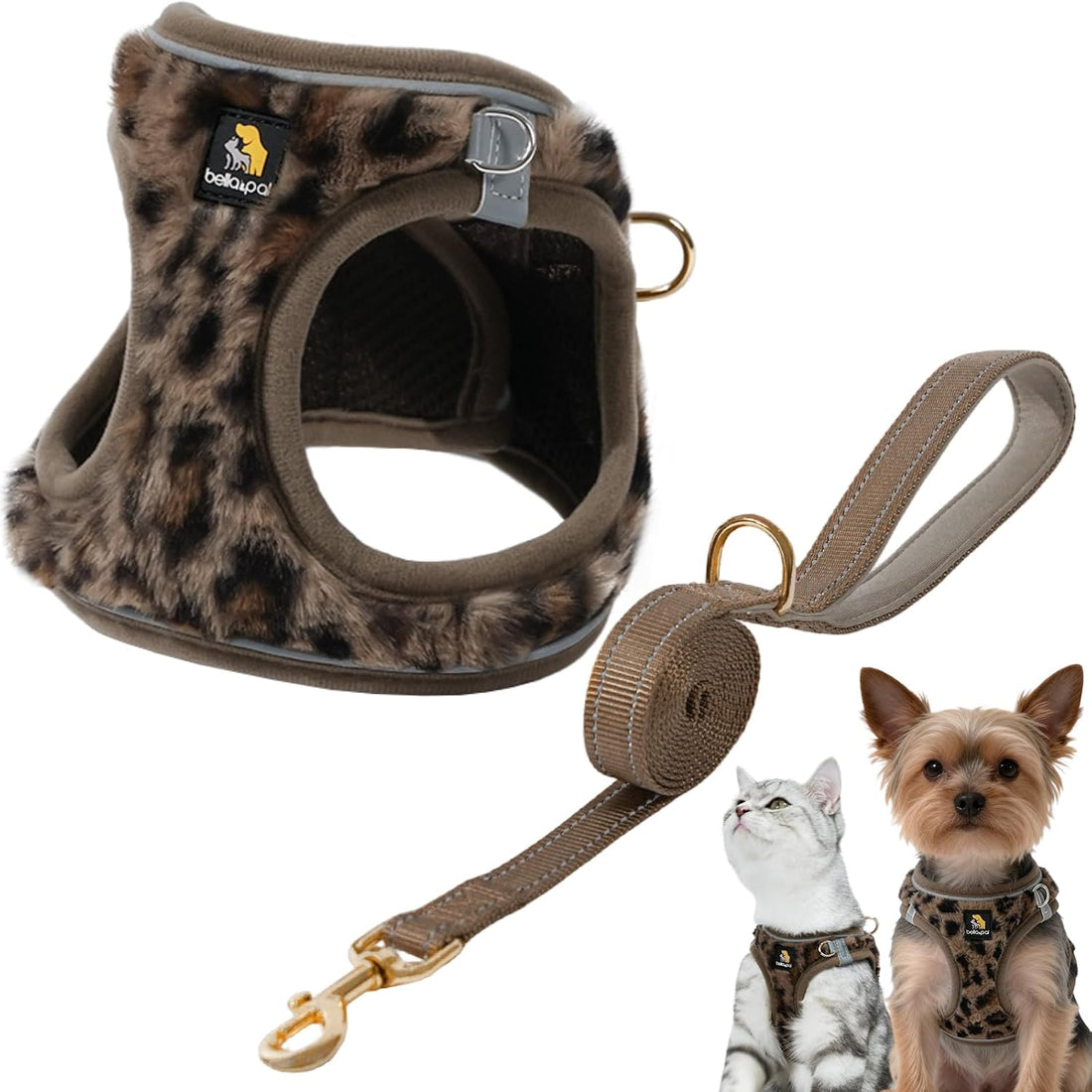 BELLA & PAL Step in Puppy Harness and Leash Set