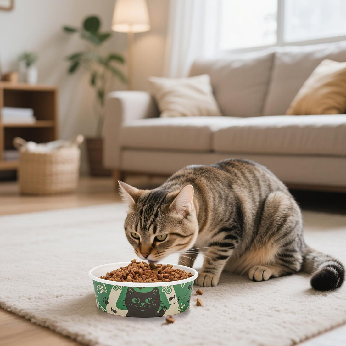 SOUJOY 40 Pcs Disposable Cat Food Bowls