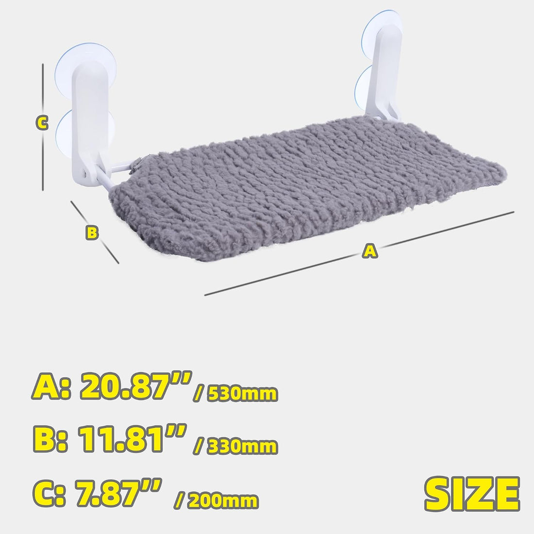 AIWIKIDE Cat Window Perch, Easy Install Bracket