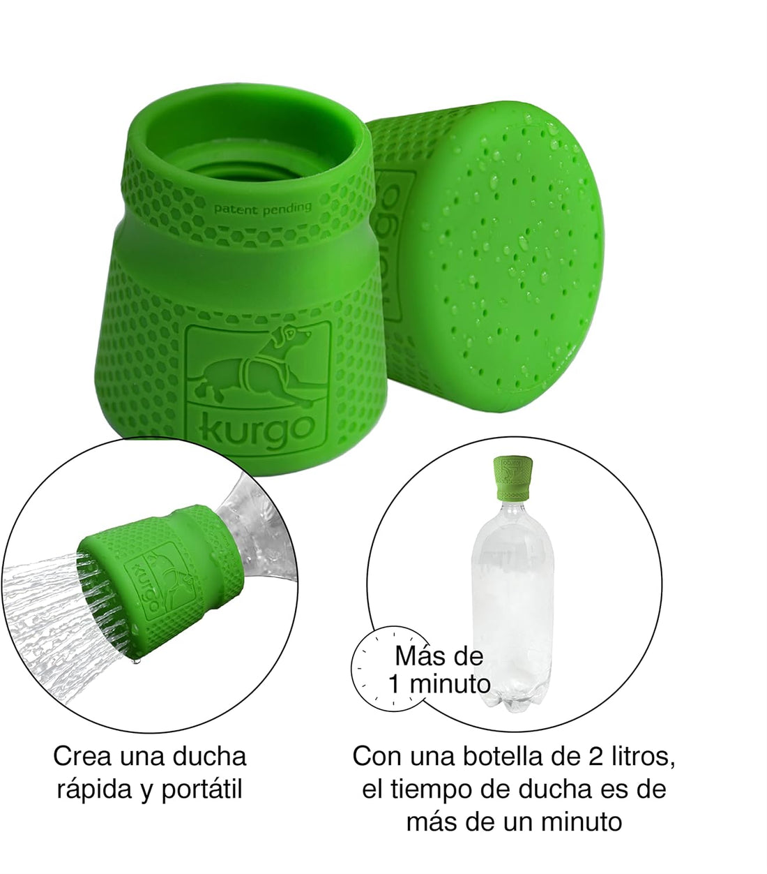 Kurgo Mud Dog Travel Shower - Portable Pet Shower for Adventure Dog