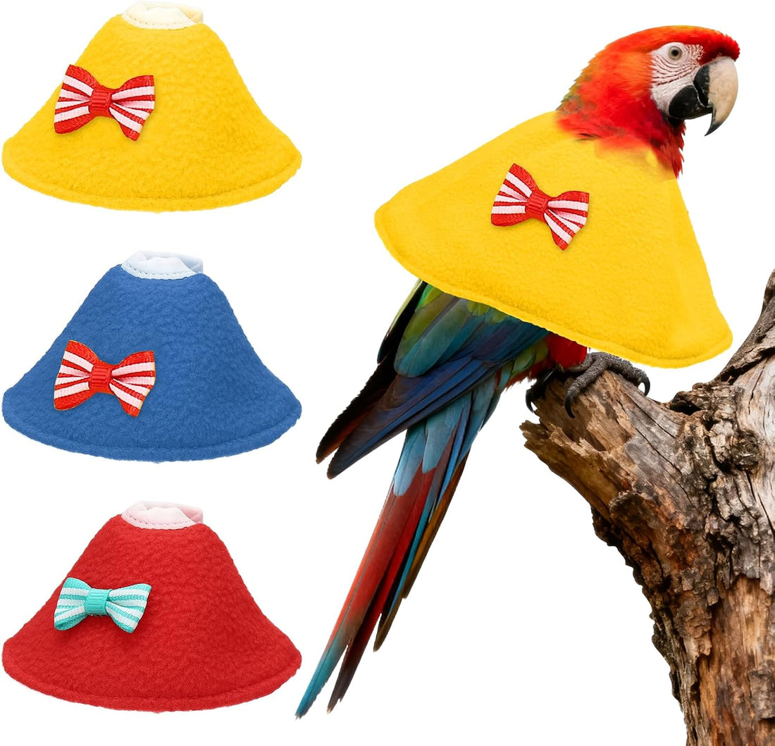 Bird Collars Protective Recovery Cones Blue XL 3Pcs