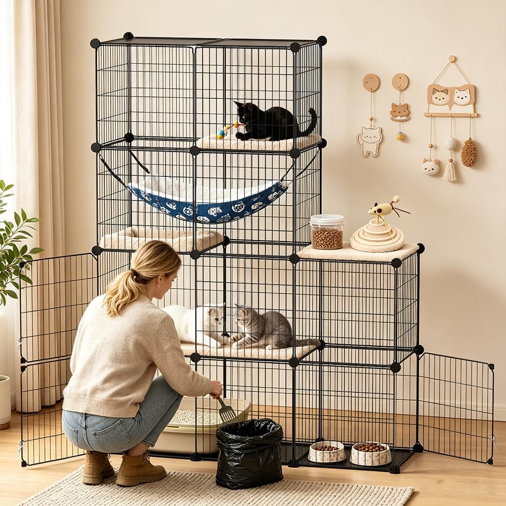 COMHOMA Cat Cage DIY Cat Enclosures Catio for Kitten