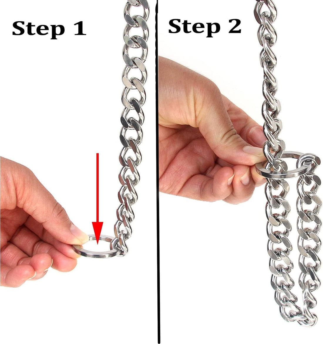 Chain Dog Choker Collar for Large Dogs