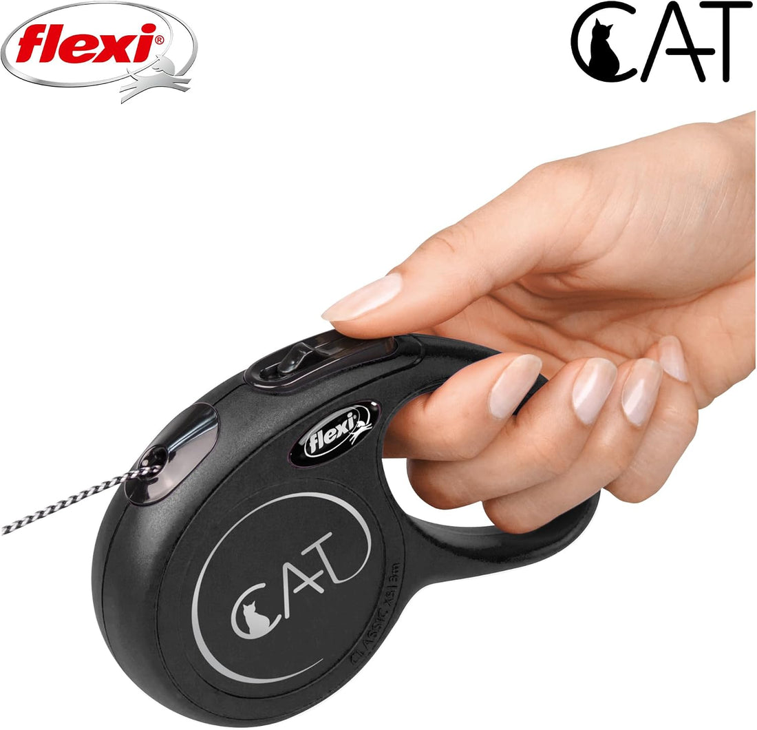 Flexi Automatic Leash New Classic Cat XS 3 M Black