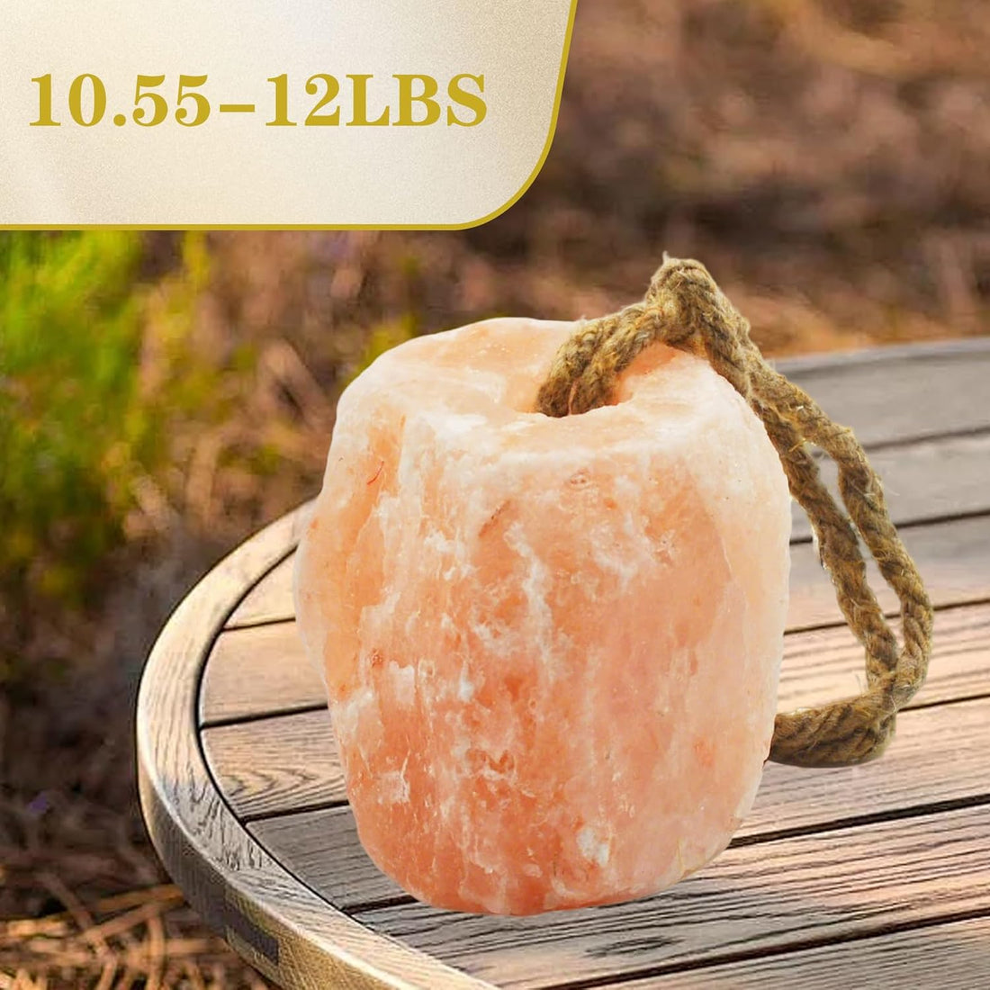 Himalayan Salt Lick Natural Minerals Block on Rope