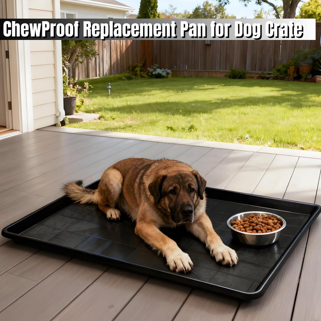 Acshio 2 Pack Dog Crate Tray