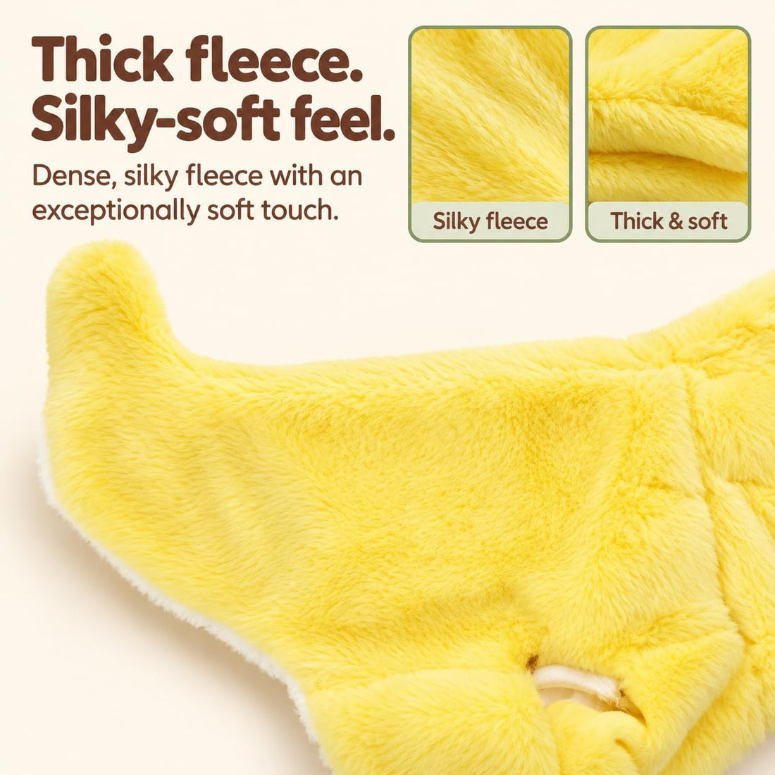 Dog Banana Coat, Jackets Costume for Small Dogs Halloween