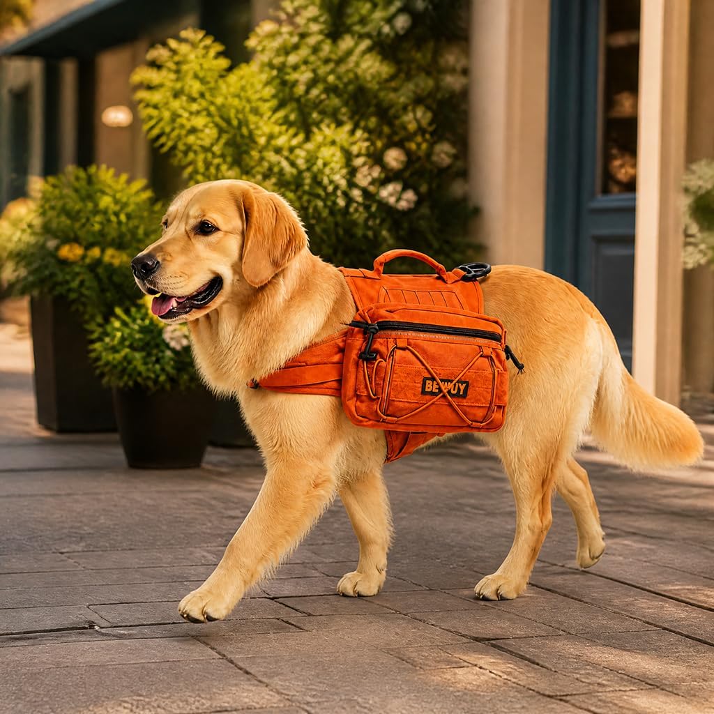 Tactical Dog Backpack for Medium Large Dogs