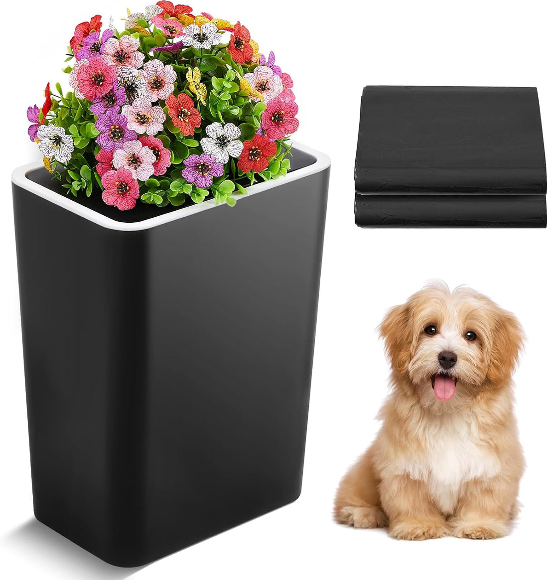 Jingmore Dog Poop Trash Can Outside