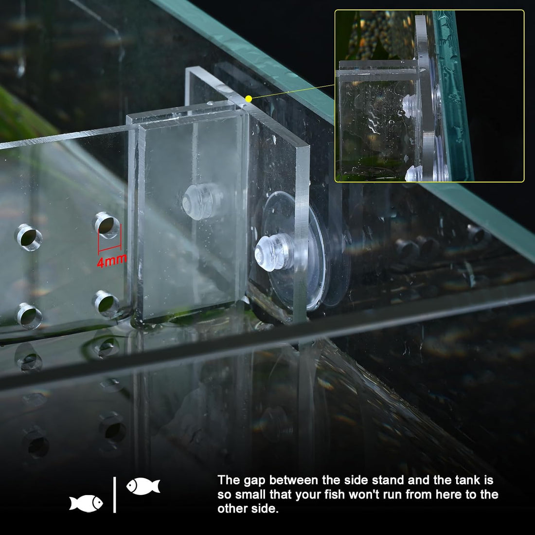 Acrylic Fish Tank Divider,10 Gallon Tank Divider,Adjustment Clear