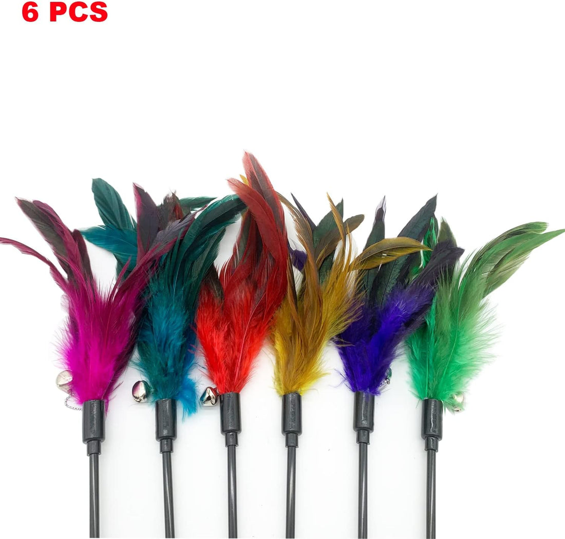 Cat Wand Toy Feather Stick Cat Toys