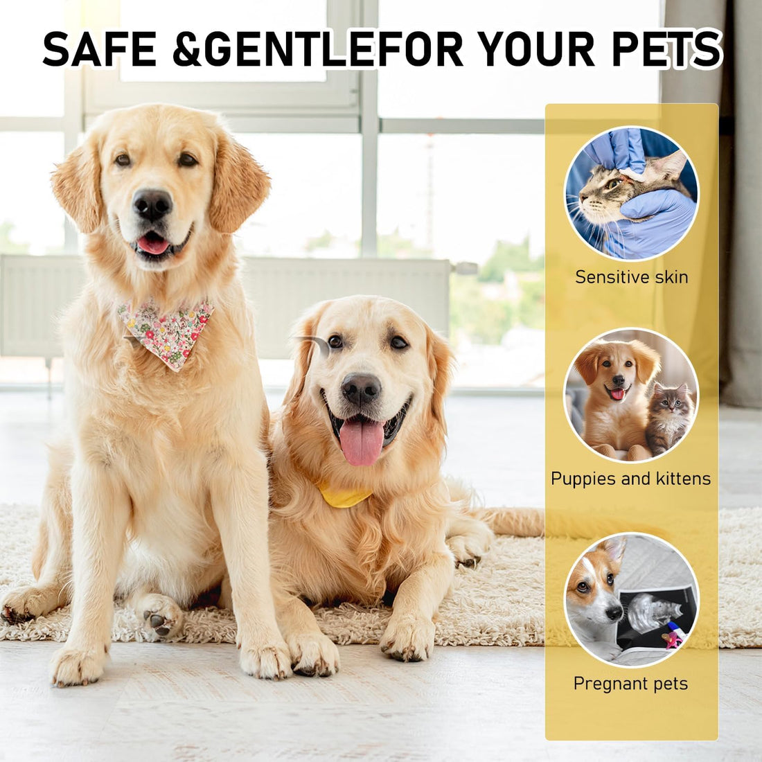 2Pcs Pet Skin Soothing Spray for Dogs,Pet Skin Treatment Spray
