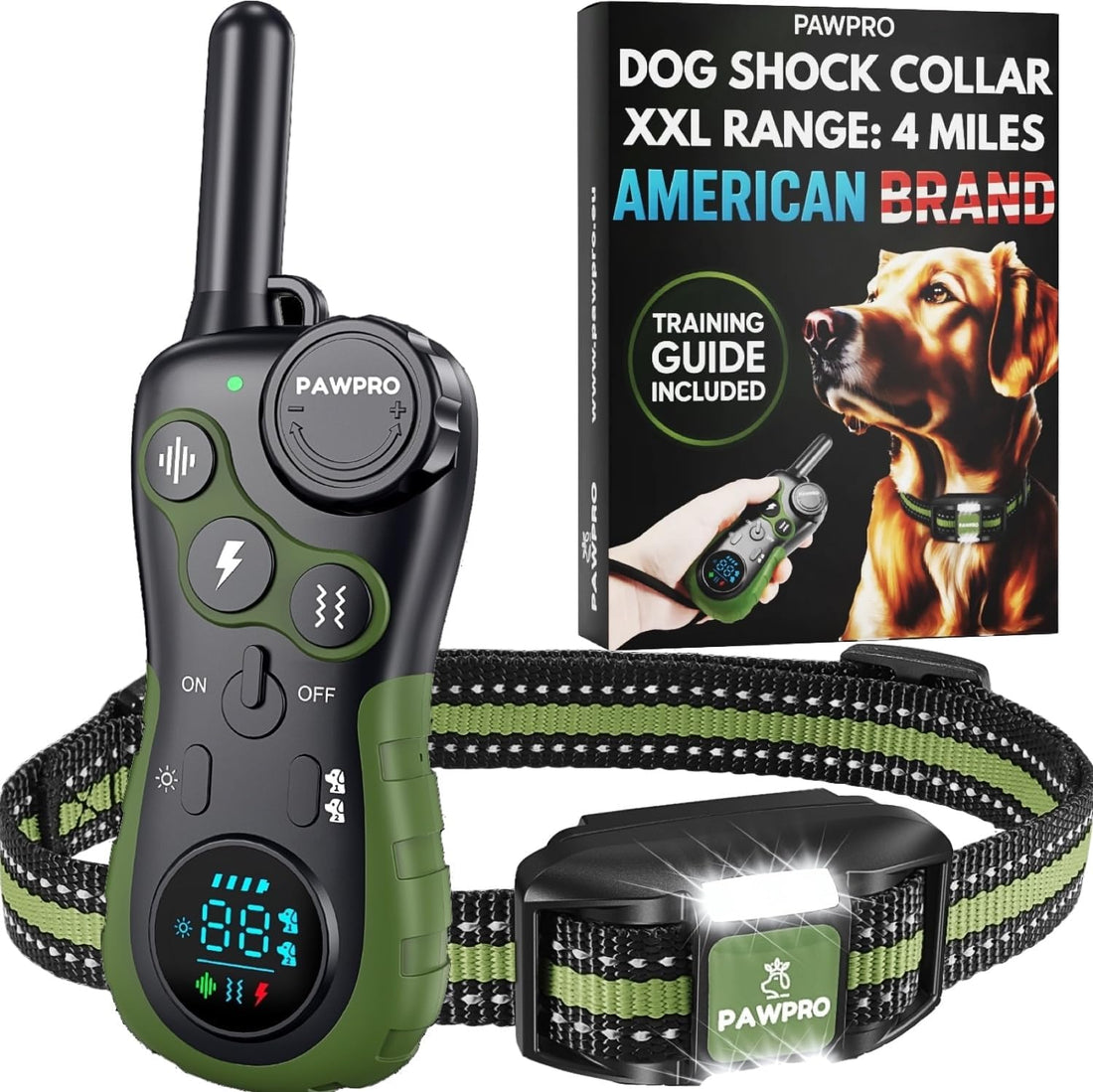 PAWPRO Dog Shock Collar with Remote, US Edition Training Collar