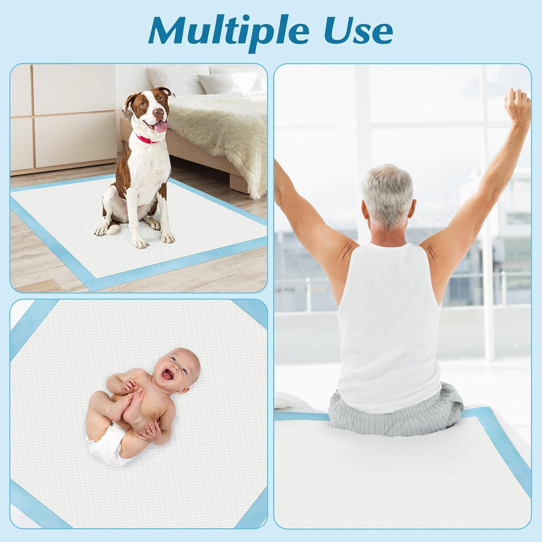 50 Count 30” x 36” Super Absorbency Disposable Underpads