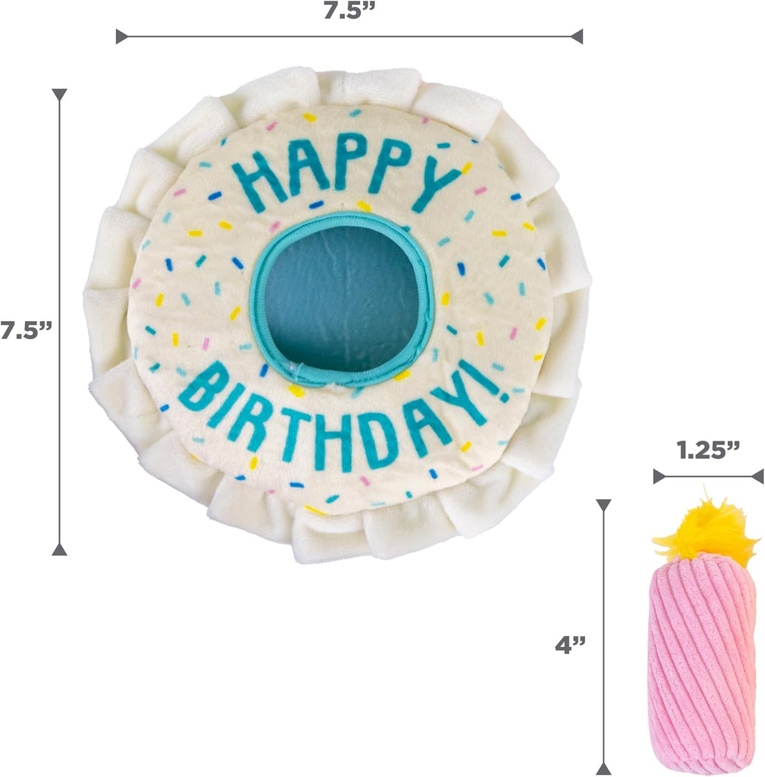 Outward Hound Hide-A-Birthday-Cake Dog Toy
