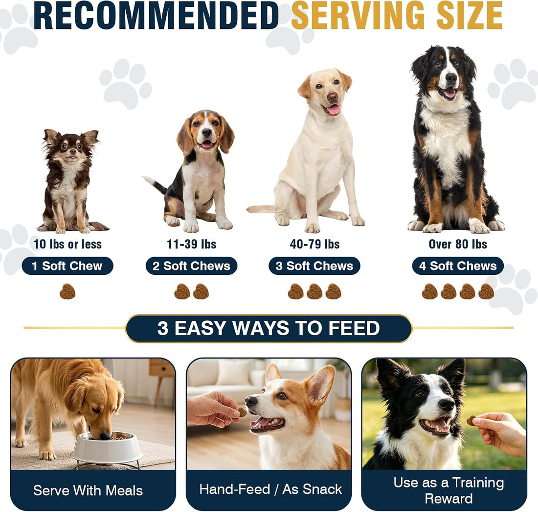 200 Soft Chews Flea and Tick Protection for Dogs Chewable-Natural