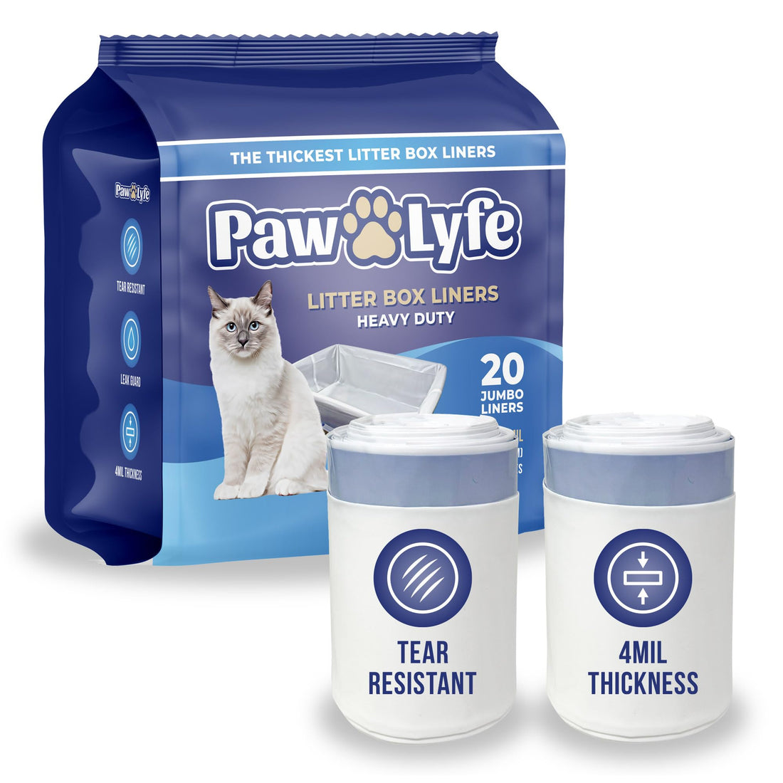 PawLyfe Jumbo Cat Litter Box Liners