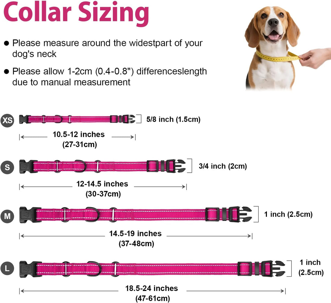 Padded Martingale Collar for Medium Dogs, Quick Release Buckle