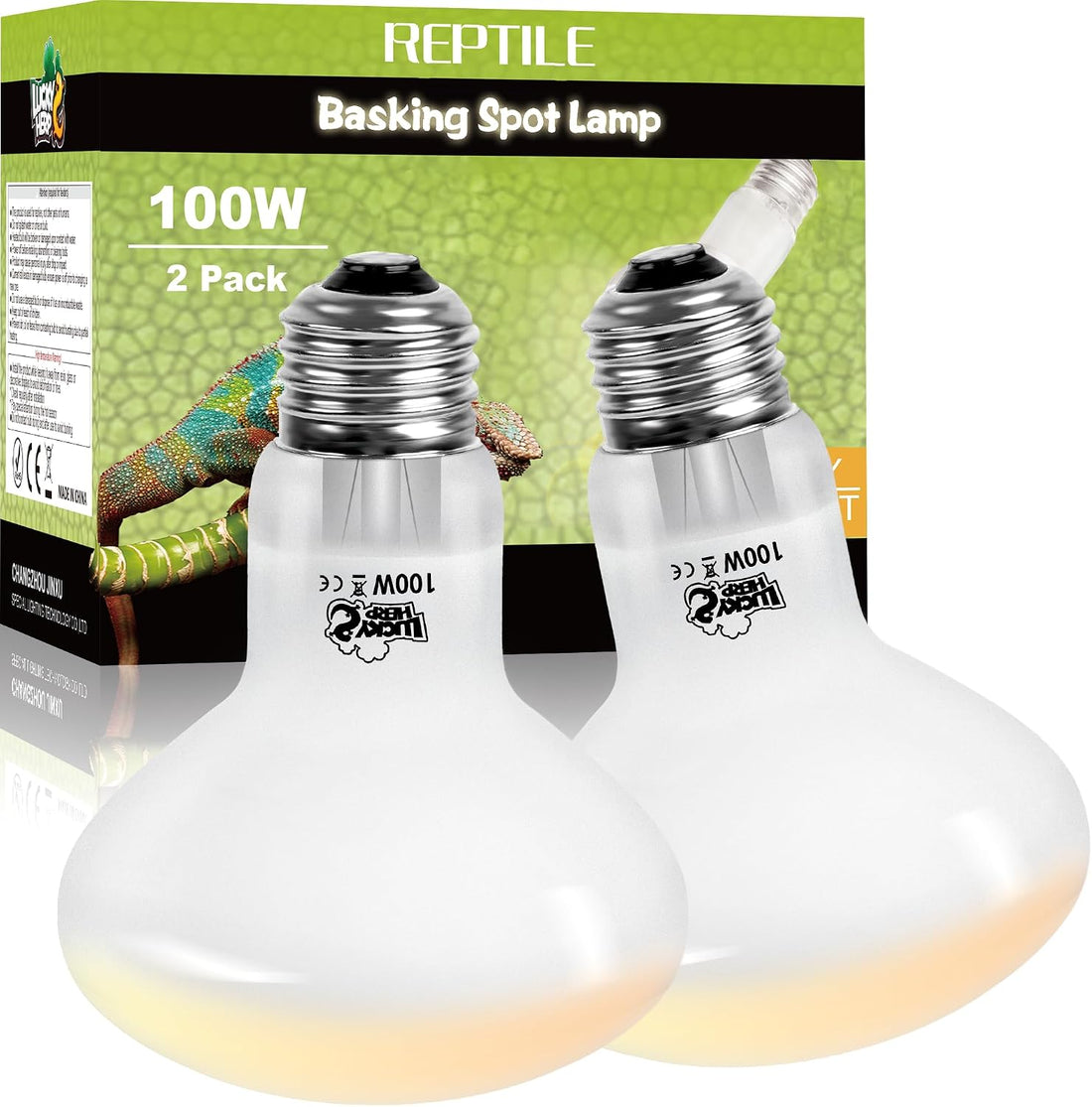 LUCKY HERP Reptile Heat Lamp Bulbs 100W