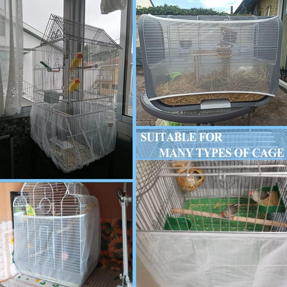 ASOCEA Extra Large Bird Cage Seed Catcher Guard Universal Birdcage