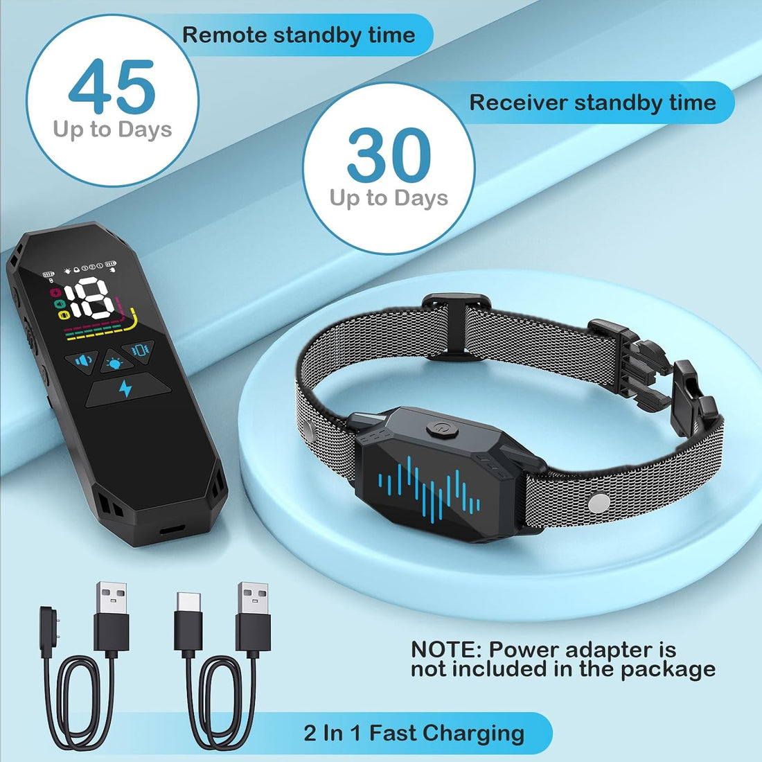 Shock Collar for Dogs, 2500FT Dog Training Collar with Remote Control