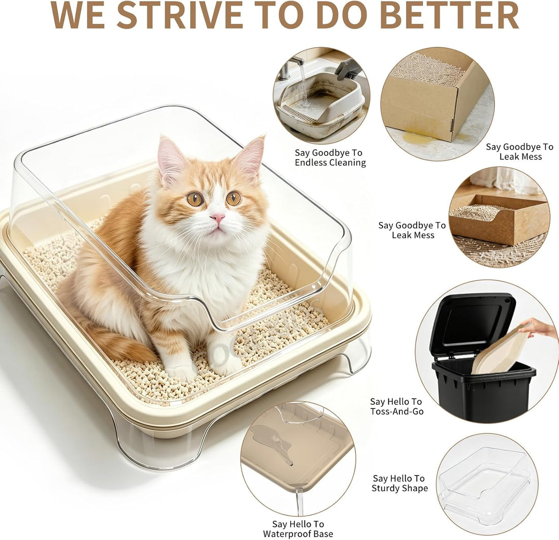 Cool Kids 1+5 Pack Disposable Litter Boxes for Cats – Travel Set
