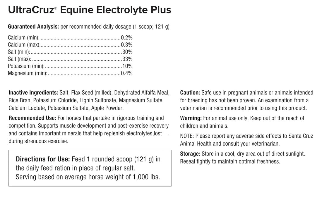 UltraCruz® Equine Electrolyte Plus, 5 lb