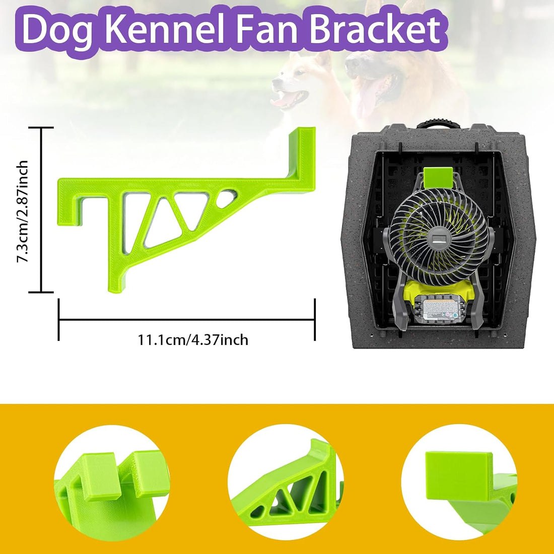 Dog Crate Fan Accessories,for Ryobi &Ruffland Kennel Accessories