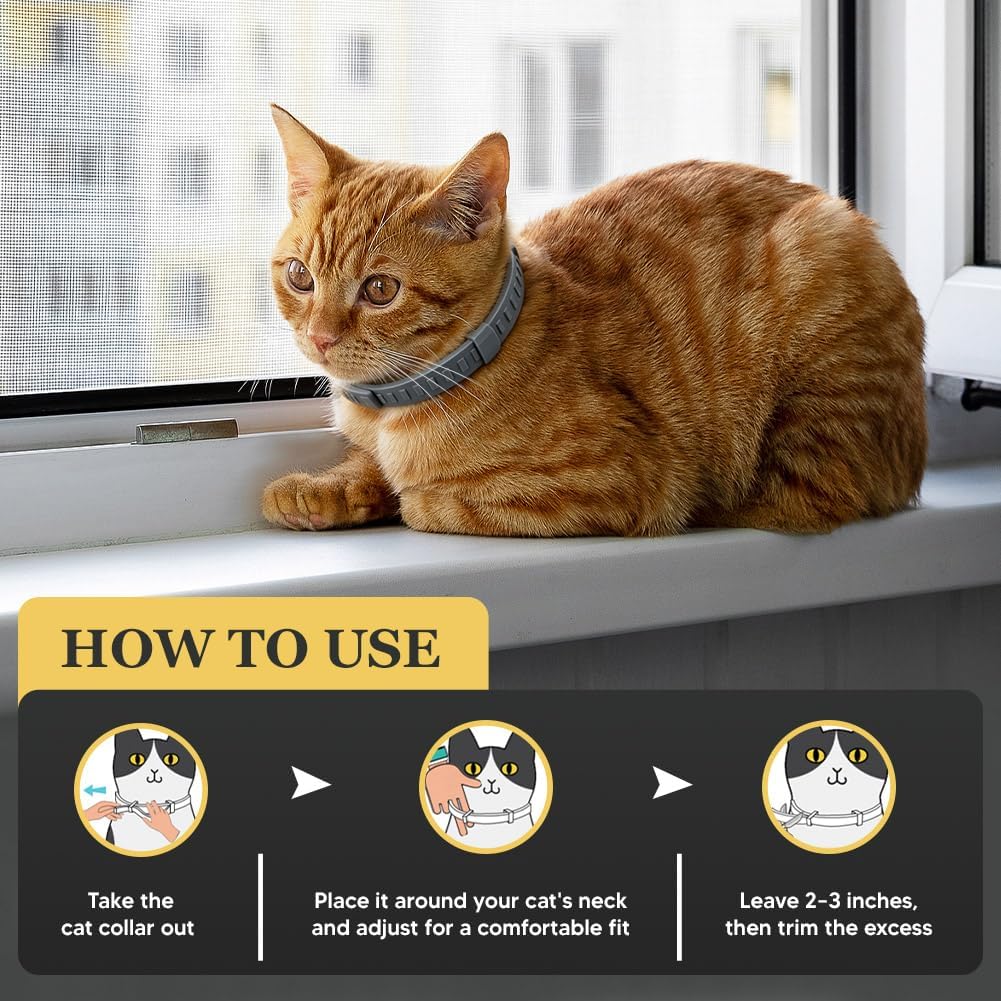 Flea Collar for Cats, Cat Flea Tick Collar, Tick Collar for Cats