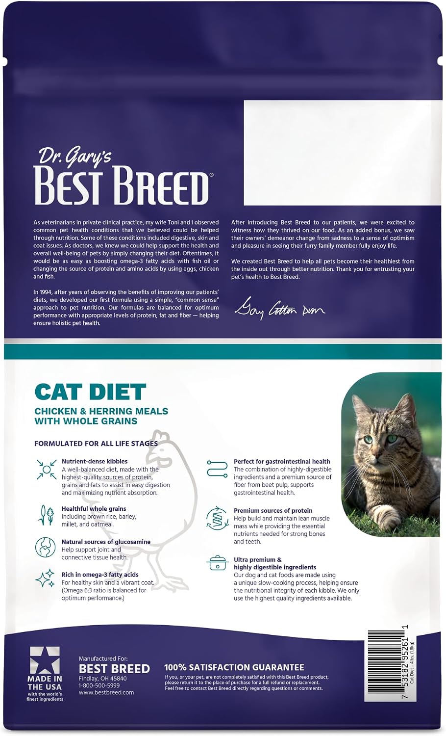 Best Breed Dr. Gary’s Cat Diet – Chicken Dry Cat Food