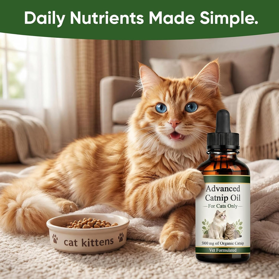Catnip Oil for Cats, Premium Catnip Essential Oil