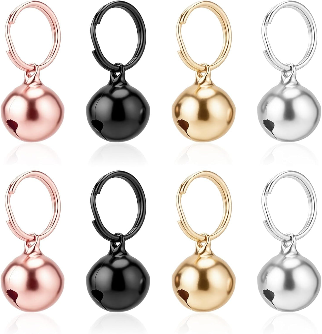 8 Pcs Collar Bells for Small Dogs Cat