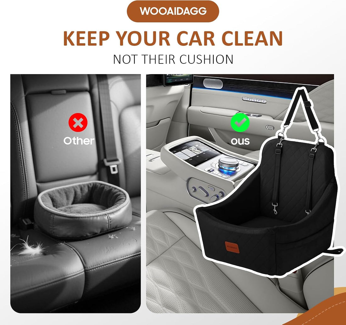 WOOAIDAGG Dog Car Seat for Medium Sized Dog,Pet Travel Car Bed