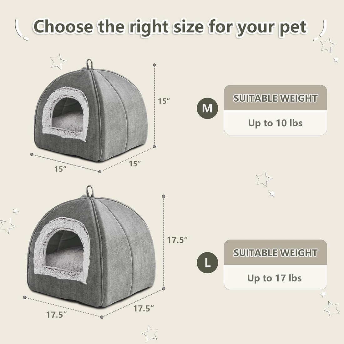 Cat Bed Cave-Cat Beds for Indoor Cats,Kittens and Small Pets,Soft