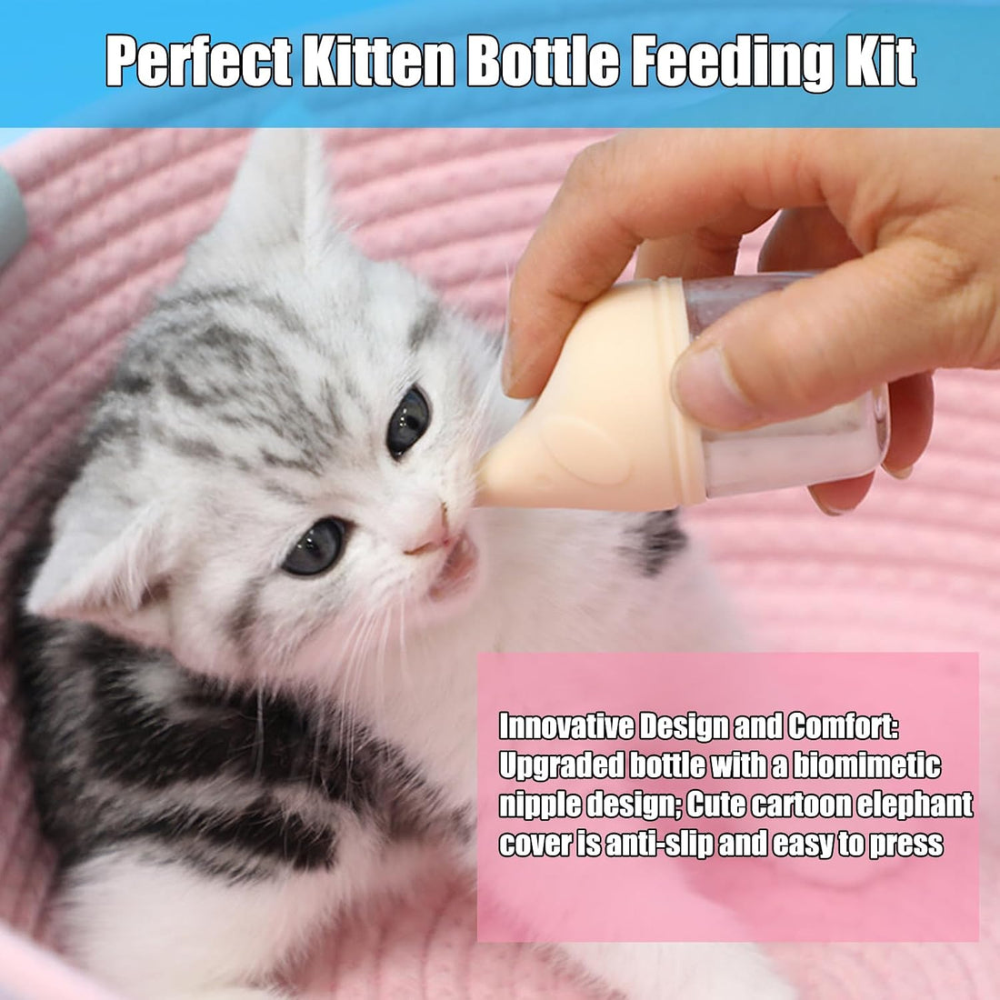 Kitten Bottle Feeding Kit for Nursing