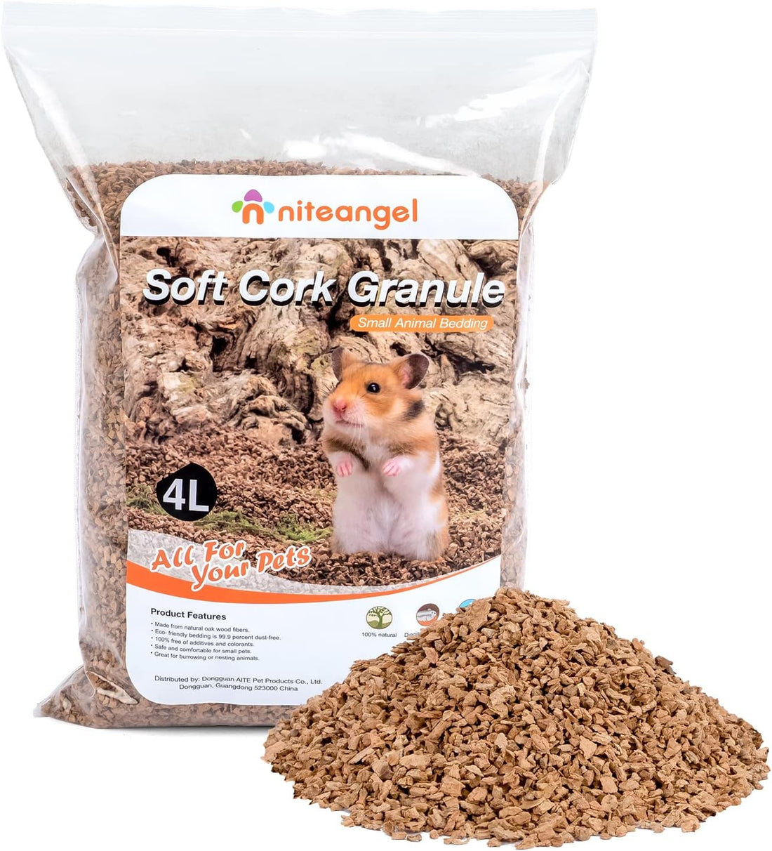 Niteangel Natural Coco/Cork Hamster Bedding