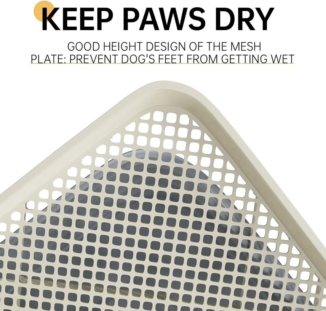 Dog Potty Tray, 23.6"x17.68" Indoor Pet Pee Pad Holder,Puppy Training