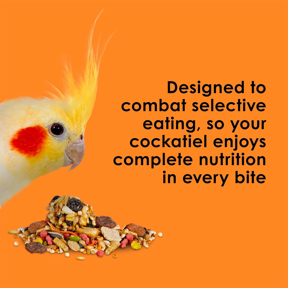Kaytee Fiesta Cockatiel Food, Nutritious and Fun Blend, Supports Skin