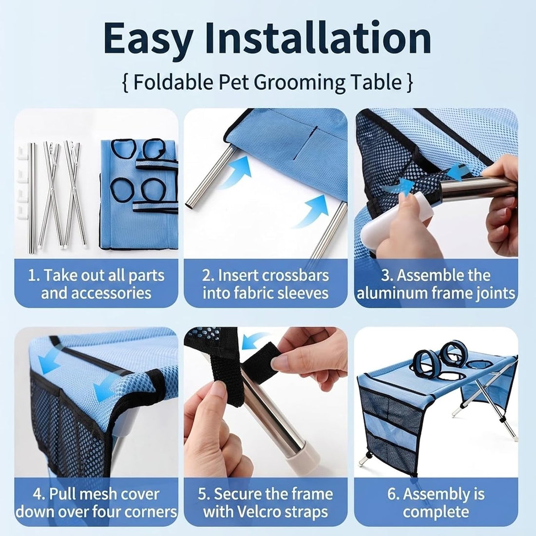 Dog Grooming Hammock Stand for Pet Nail Trimming