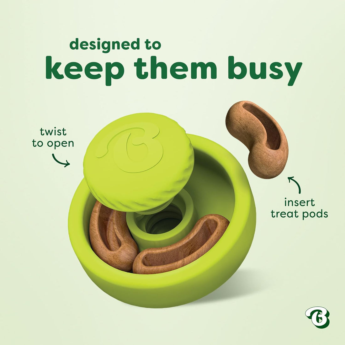 Benebone Tongue Twister & Peanut Butter Treat Pod Refill 2 Pack