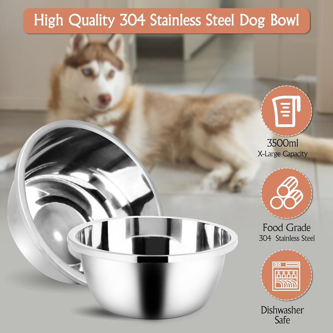 Spacnom Elevated Dog Bowls for Large Dogs