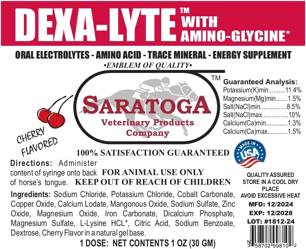 Dexa-Lyte Horse Energy Boost Premium Electrolyte & Amino Acid Energy