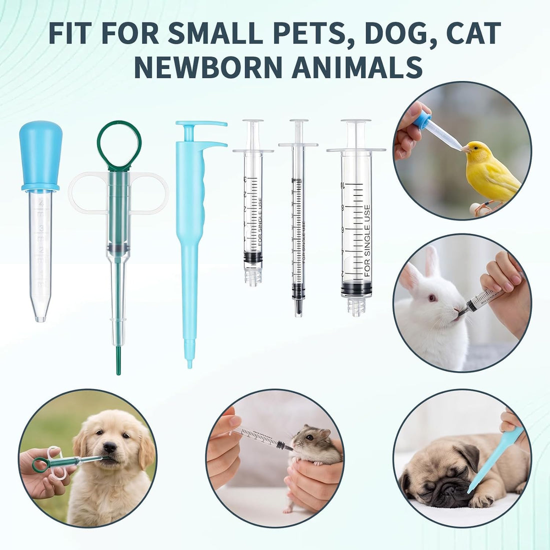 Lndip Cat Pill Shooter Pet Medicine Dispenser Soft Tip Tablet Pusher