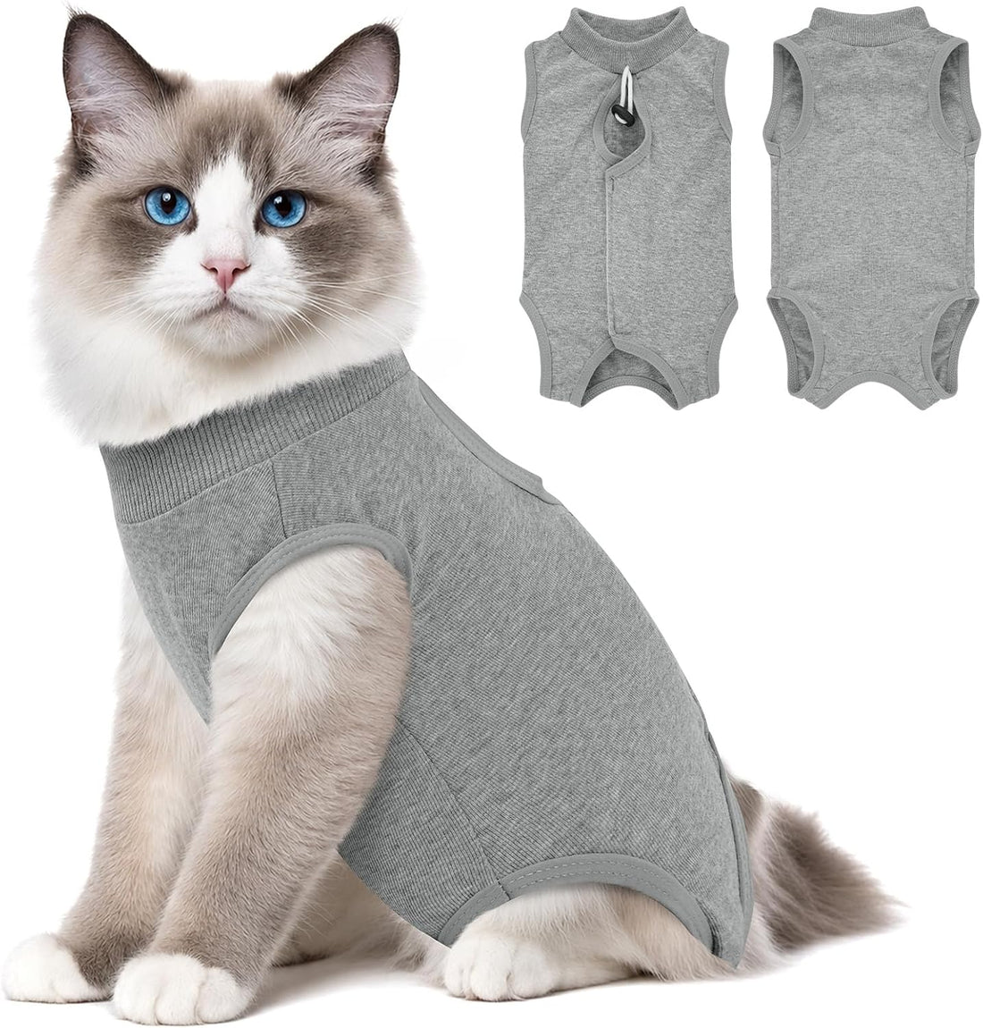 Cat Recovery Suit After Surgery, Cat Onesie for Abdominal Wound