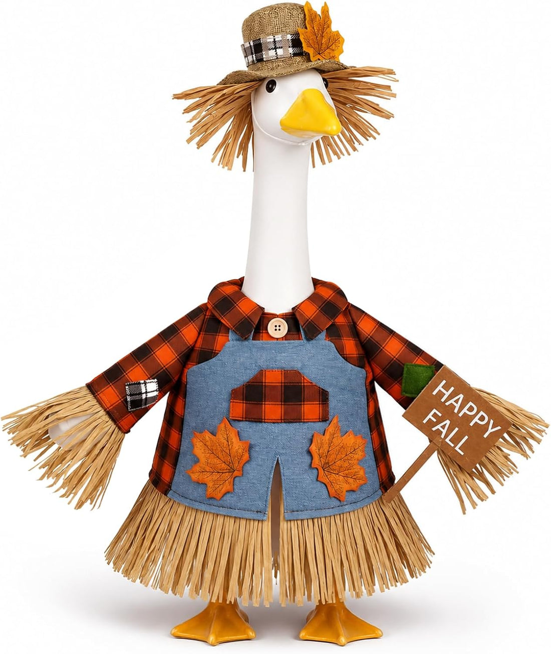 Halloween Goose Outfit Witch Porch Goose Clothes for Outdoor Lawn