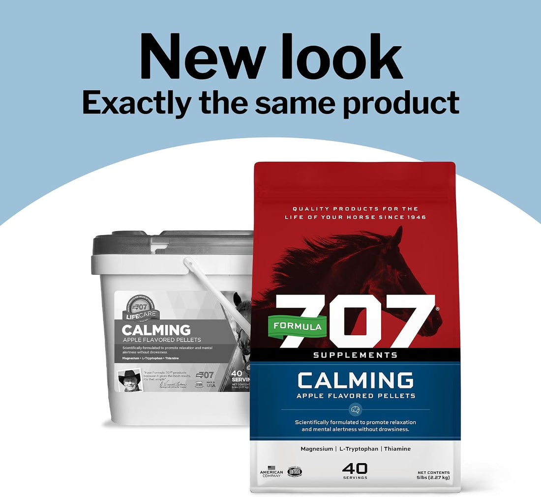 Formula 707 Calming Supplement for Horses, 5 lb, 40 Servings