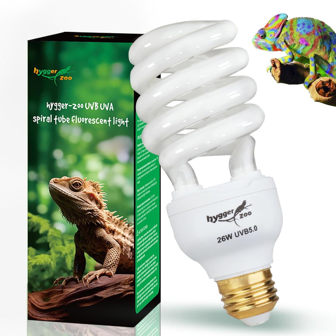 UVB Bulb for Reptiles, 5.0 13W UVB Light for Reptiles