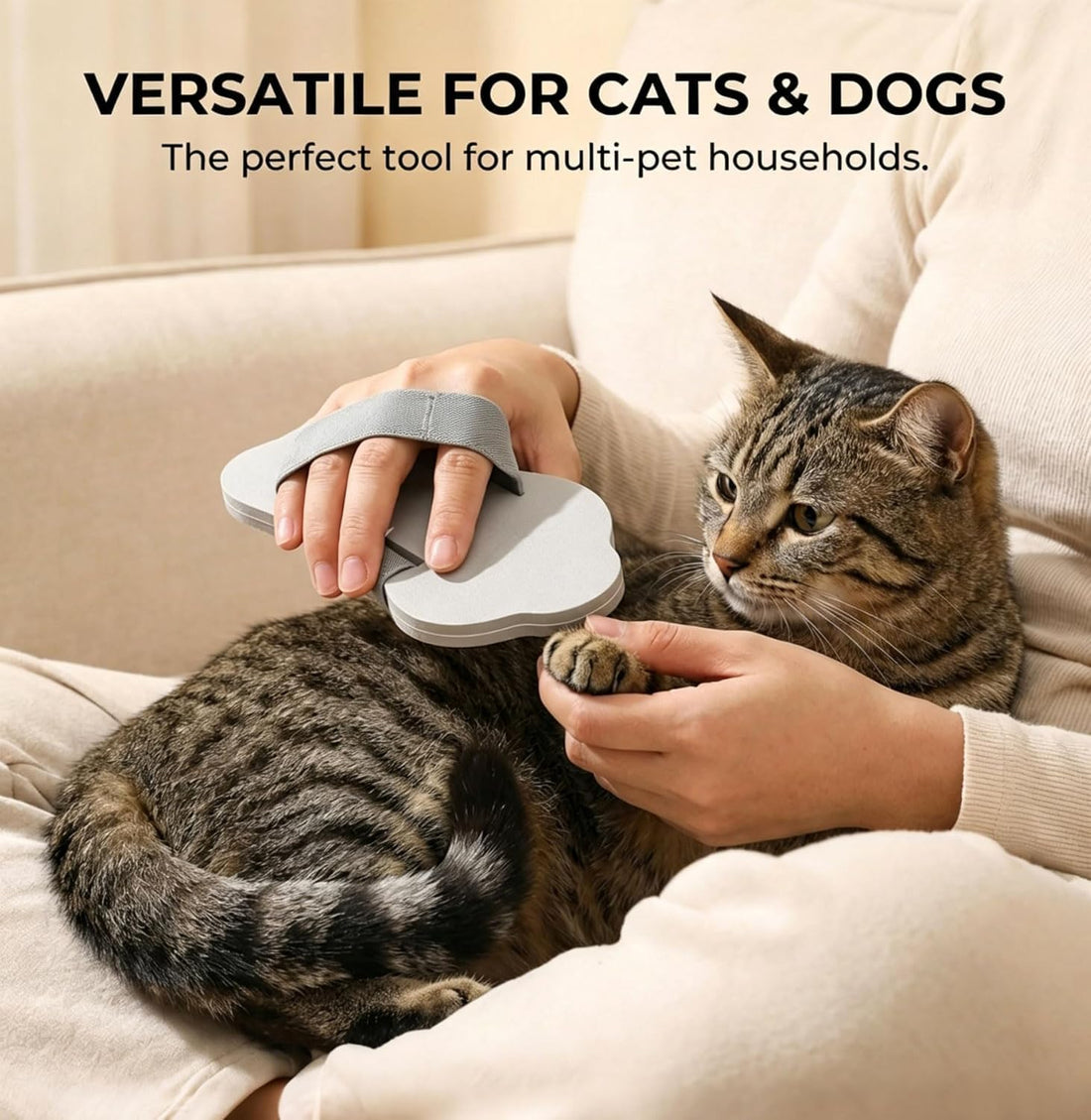 Dog Nail Scratch Board Handheld with Hand Strap, Frosted EVA